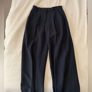 Abercrombie & Fitch Dark Blue Striped Trousers
